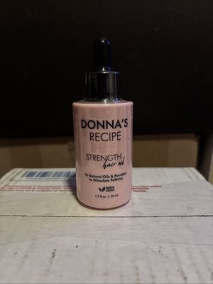 NEW & SEALED - DONNA'S  s RECIPE By Tabitha Brown STRENGTH Hair Oil - 1.7 oz. 