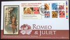 GB Benham 2005 Smilers Booklet on Romeo First Day Cover, Lovington S/H/S