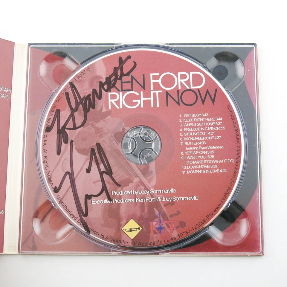 Ken Ford – Right Now CD 2008 Sojo Music Signed Smooth Jazz Violin Album - Image 3 of 3