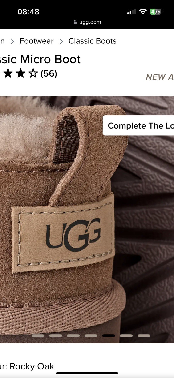 ‘Sold Out’ Ugg Rocky Oak Classic Micro Boot image 5
