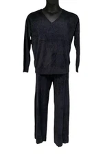 Barefoot Dreams Women's CozyChic Pullover & Wide Leg Pant Set Black