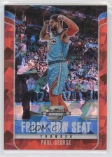 2018 Contenders Optic Front Row Seat Red Cracked Ice Prizm Paul George #19 d5c