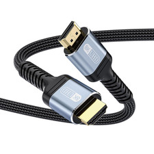 10K 8K 4K HDMI 2.1 Cable 6Ft, 48Gbps Ultra High Speed HDMI Cable Braided Cord-8K