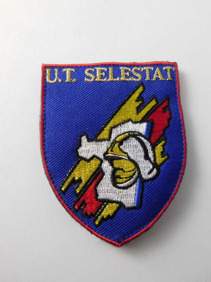 FRENCH MILITARY PATCH AIR FORCE UNIT U.T. SELESTAT FRANCE HOOK LOOP