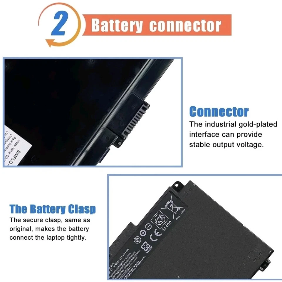 OEM Genuine CD03XL 48Wh Battery for HP ProBook 640 645 650 G4 3UP62EA HSTNN-LB8F - Image 4 of 4