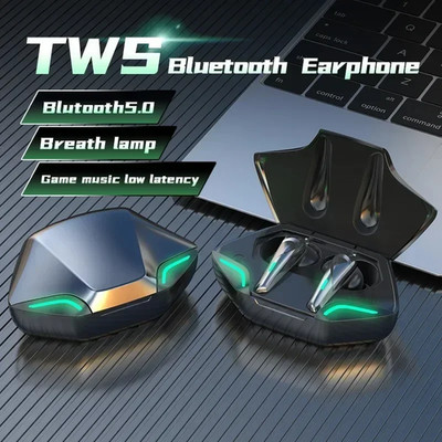 TWS Gaming Wireless Earbuds Bluetooth 5.3 Low Latency Headset Mic