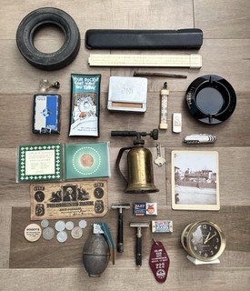 Estate Sale Junk Drawer Lot of Vintage Antique Unique Collectibles