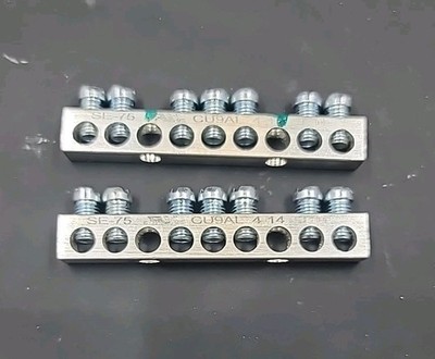 Square D SE-75 Ground Bar Assembly 3'' Length for Load Center Equipment