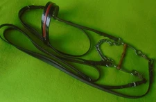 TORY Complete Trail BRIDLE With FANCY Brow~9-1/2' REINS~BIT~BUCKLE Ends~NICE CON