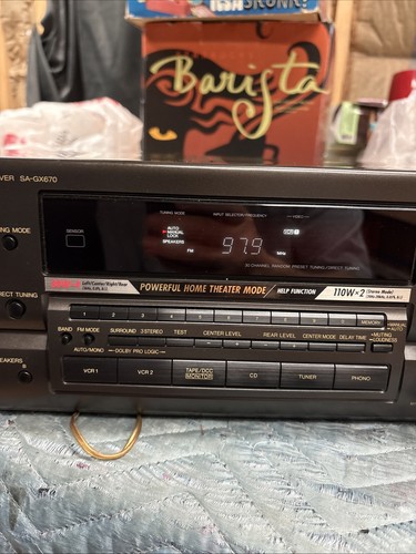 TECHNICS SA-GX670 AV Control AM/FM Stereo Receiver 280W (WORKS) - Picture 7 of 10