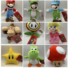 Super Mario Plush Bundle Set Nintendo Official NWT Mario Luigi