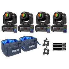 ColorKey CKU-6100 Mobile Spot 50 Moving Head Spot 4-Pack with Bags