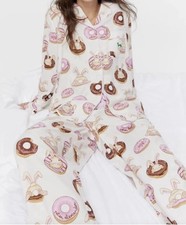 SZ 8 XS BNWT PETER ALEXANDER LADIES KRISPY KREME BAMBOO FLANNELETTE Pjs
