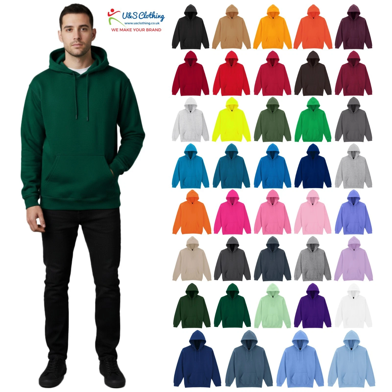 GILDAN Heavy Blend Hooded Sweatshirt Mens Classic Plain Pullover Hoodie S - 5XL
Opens in a new windo