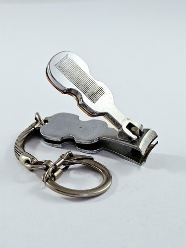 PORTE-CLES - Coupe-Ongles - VIOLON - Métal, Vintage 1960s - Bild 4 von 5