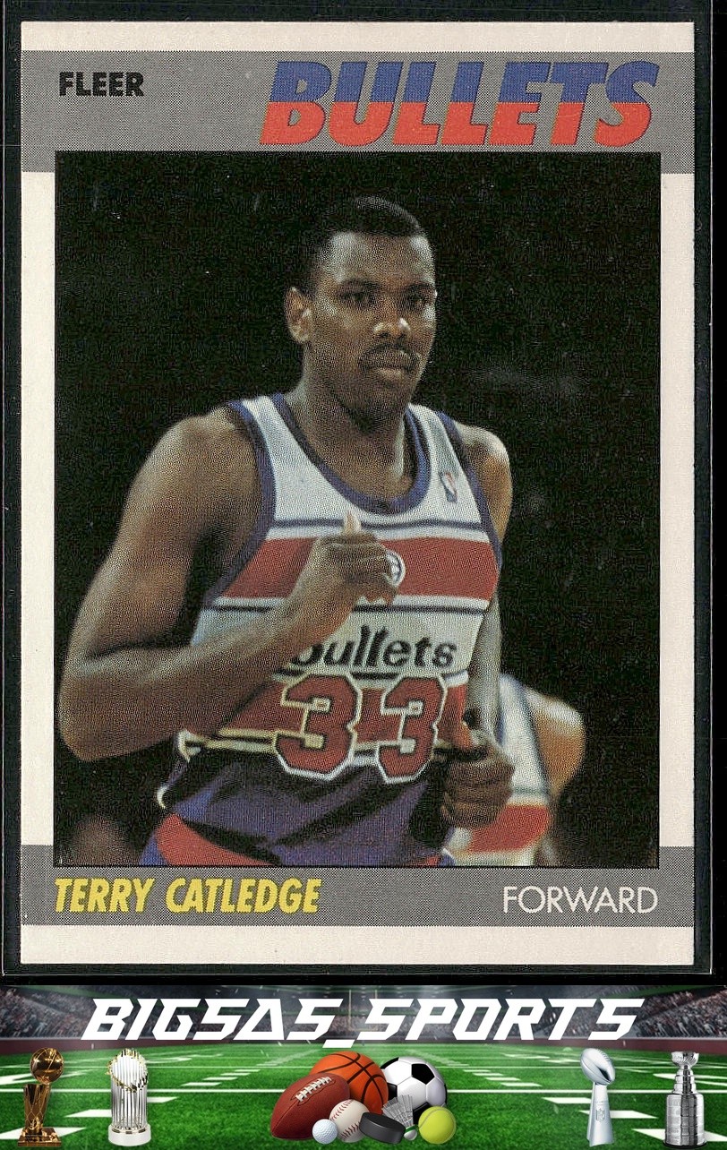 Terry Catledge 1987-88 Fleer #18 RC Washington Bullets