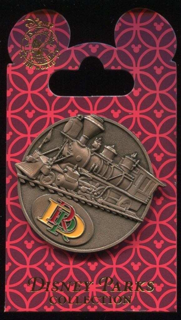 DLR Disneyland Resort Railroad Locomotive Train Medallion Disney Pin 116758
