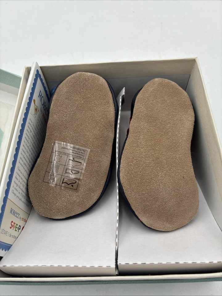 Robeez Bebé Niño Camión de Bomberos Bomberos Suela Suave Zapatos Talla 0-6 Meses Foto 3 de 4