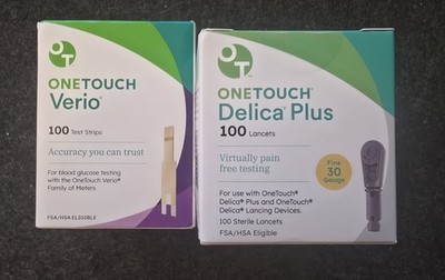 OneTouch Verio Test Strips 200 Count and One Touch Delica Lancets 200 Count