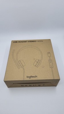 Logitech H650e USB Stereo Headset On-Ear Noise Cancelling Schwarz_0,2_5