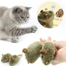Squeaky Mouse Cat Toy -Chirping Sound, Chew Proof Interactive Kitten Teaser new