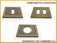Plaque Cosma Domino Bronzé pour Tiroir Tour D'Époque Vintage