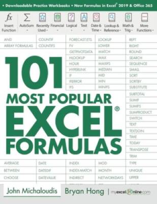 101 Most Popular Excel Formulas (101 Microsoft Excel Series) - VERY GOOD