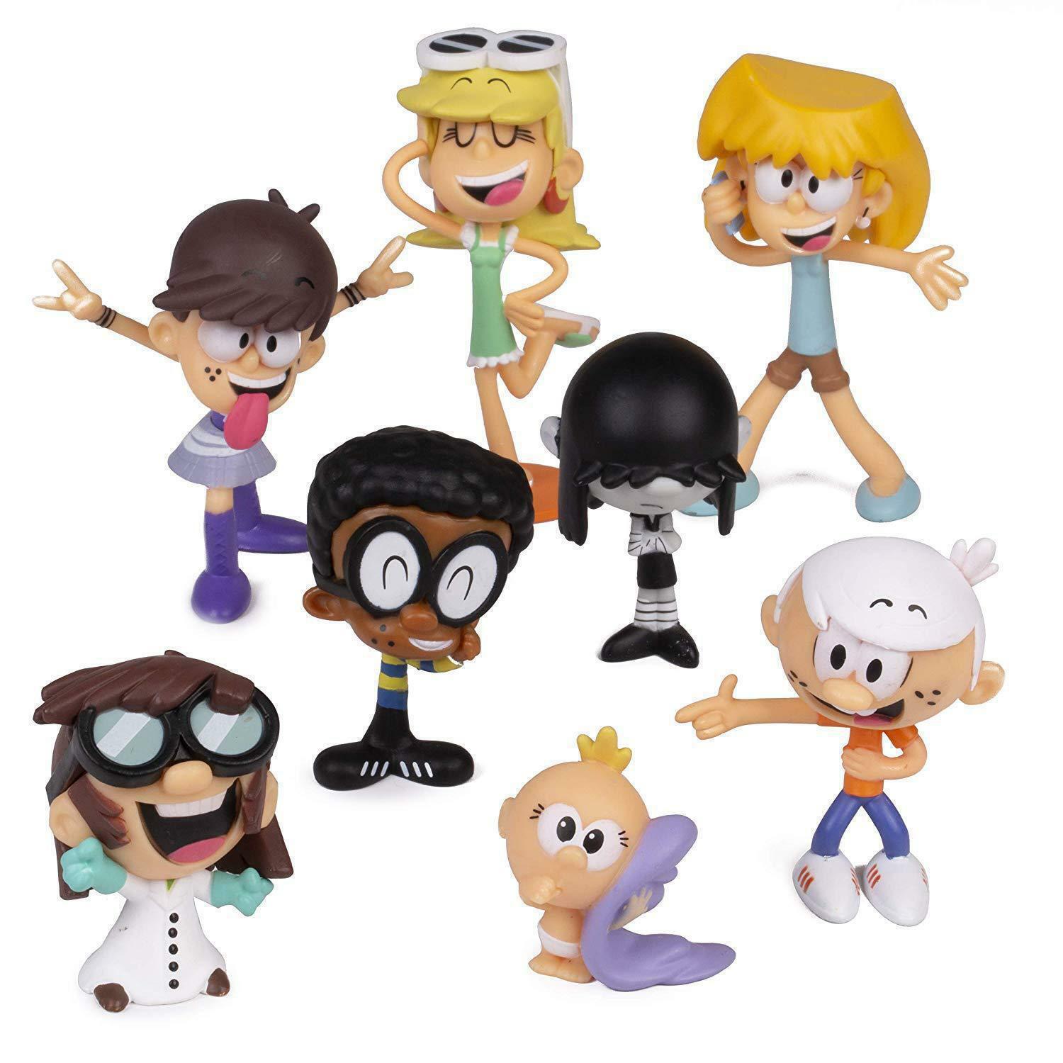 The Loud House Figure 8 Pack Toys Lincoln Clyde Lori Lily Kids Gift Cake  topper 780669246253 | eBay