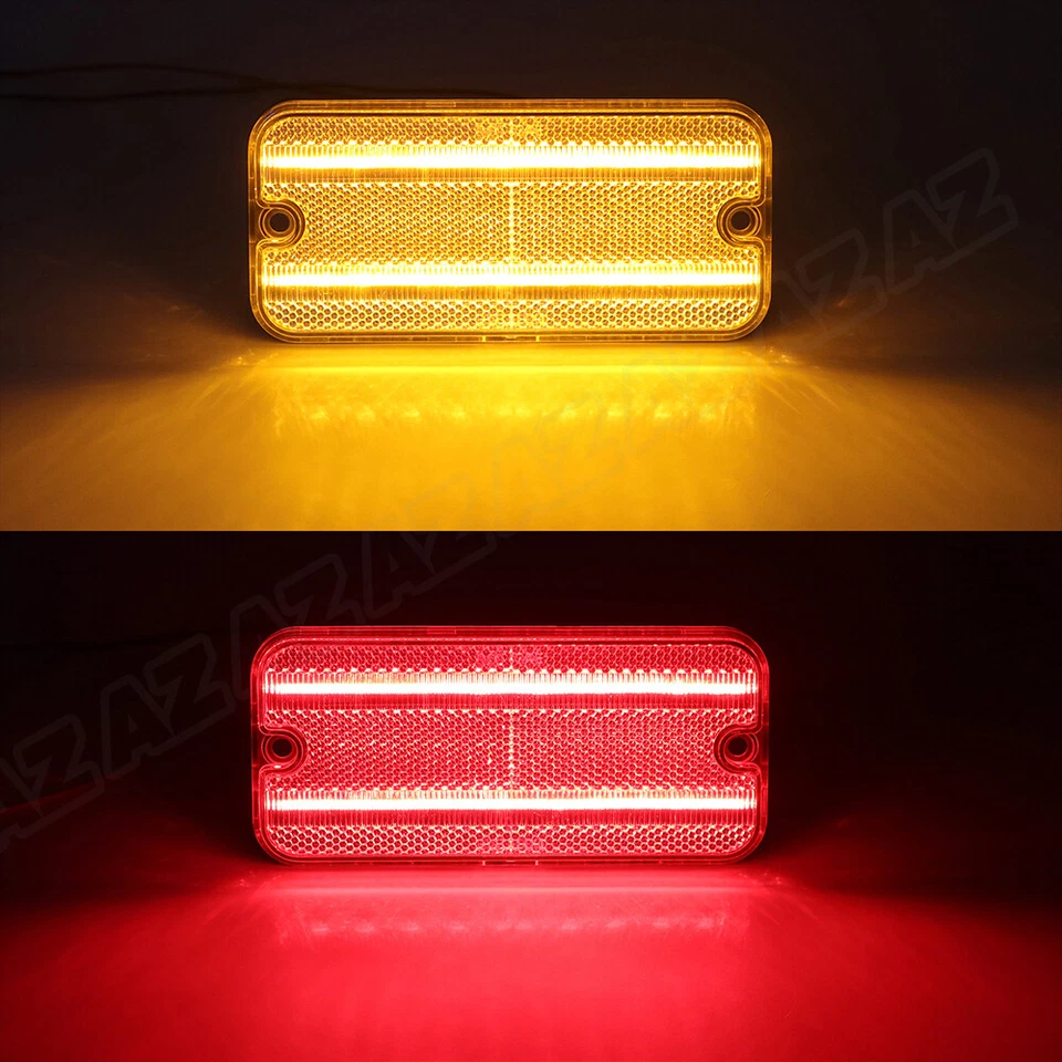 Luz marcadora LED delantera trasera lateral para camioneta Chevy C10 GMC C15 C25 C35 1968-1972 Foto 2 de 4