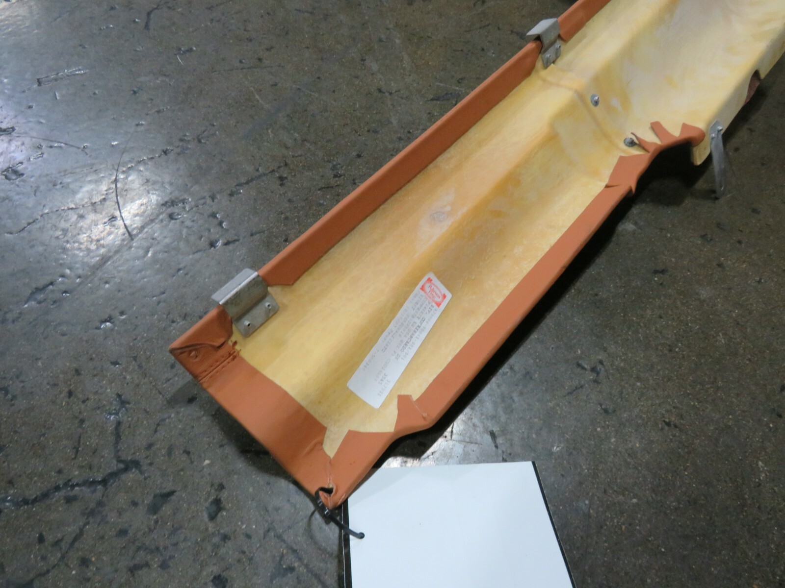 Ferrari 599 GTB, RH, Right, Sill Trim Panel, Tan, Used, P/N 69378500