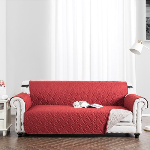 Reversible Sofa Slip Covers Waterproof Couch Cover Pet Protector Quilted Throws - Picture 47 of 52