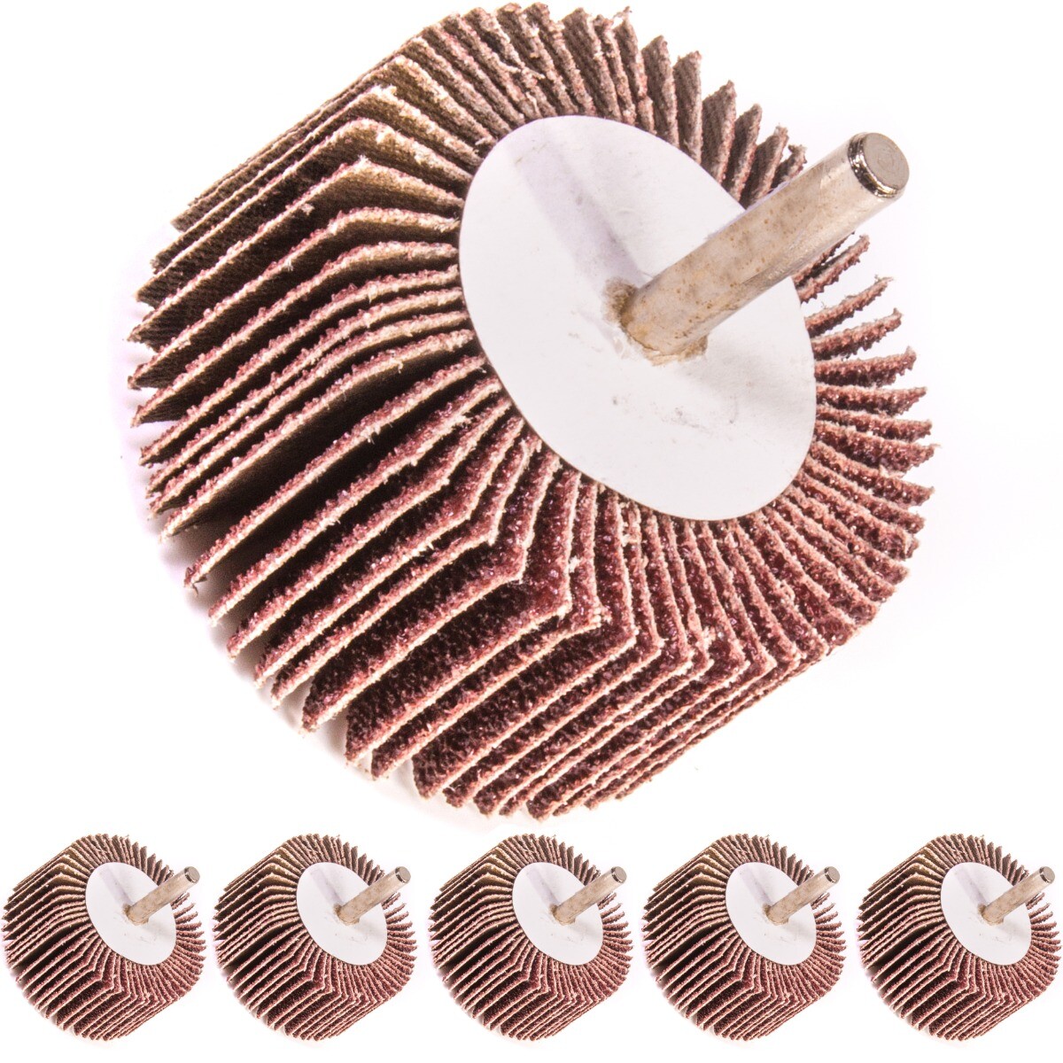 5x 40 GRIT FLAP WHEEL Drill/Rotary Tool Sanding/Abrasive Disc Pad