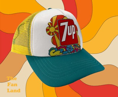 New 7 UP Retro Vingtage Logo Womens Snapback Trucker Cap Hat