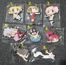 Puella Magi Madoka Magica Rubber Strap Keychain Key Ring Charm Madoka Mami Tomoe