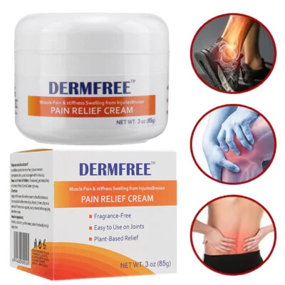 DERMFREE Extra Strength Pain Relief Cream 85g for Joint, Muscle and Knee Back Pain Relief