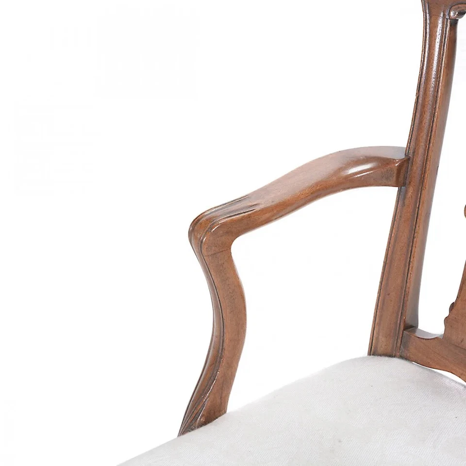 Antiguo sillón infantil inglés georgiano caoba siglo XIX Hepplewhite Foto 3 de 4