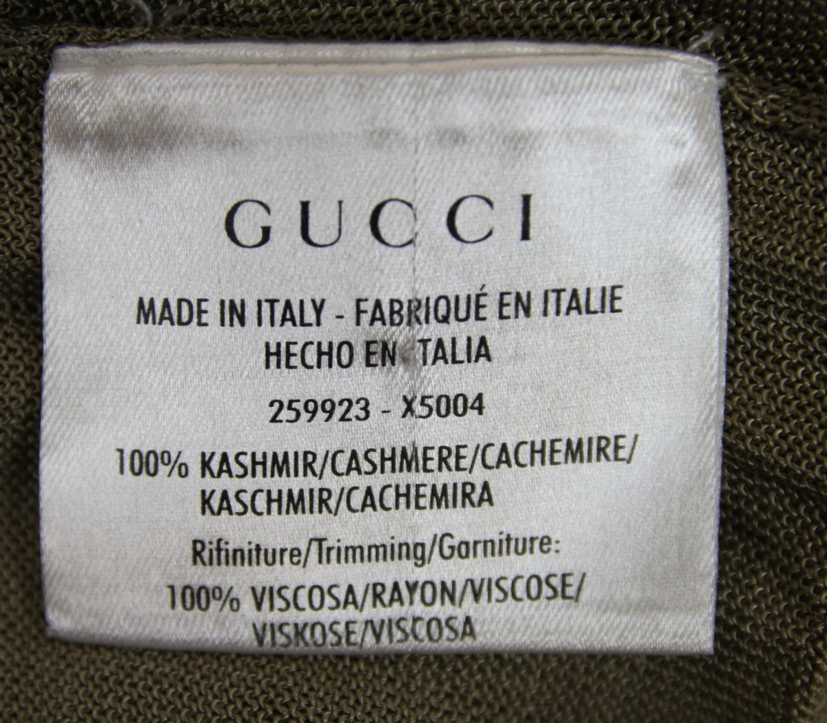 $985 NEW Authentic Gucci Short Sleeve Two-Piece Cashmere