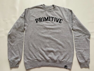 Primitive Apparel Gray Graphic Pullover  Sweatshirt Size S