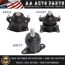 3X Engine Motor & Transmission Mount for 2003-2007 Honda Accord l4 2.4L AUTO