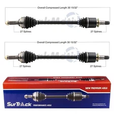 SurTrack Pair Set 2 Rear CV Axle Shafts For WRX STI 2.5L Turbo Manual Sedan AWD