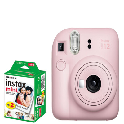 FUJIFILM INSTAX MINI 12 Instant Film Camera Pink+ Mini Film Kit