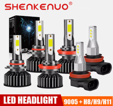 For Nissan Rogue 2008-2012 H11 6000K LED Headlight High+Low Fog Light Bulbs Kit