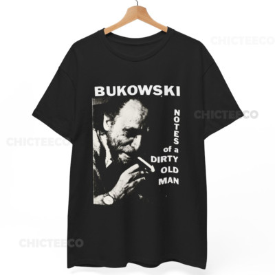 Charles Bukowski Shirt Black Cotton Los Angeles Unisex Tee S-5XL