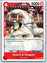 Shachi & Penguin OP09-003 Common Emperors in the New World One Piece TCG
