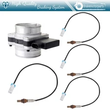For GMC Sonoma SL 4.3L 02-04 4pcs Oxygen o2 02 Sensor + Mass Airflow MAF Sensor