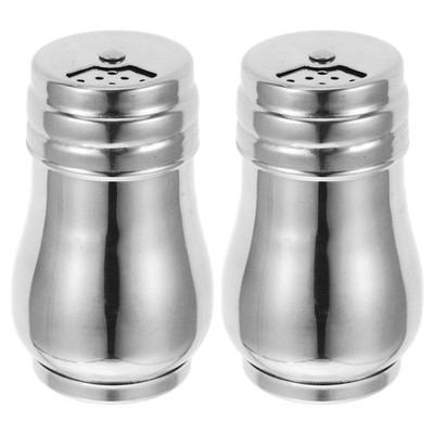  2 Pcs Salzstreuer Aus Metall Salz-Pfefferstreuer Camping-Salzstreuer