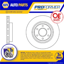 2x Brake Discs Pair Vented Front 296mm PBD8438 Proformer Set 402064KJ1B New
