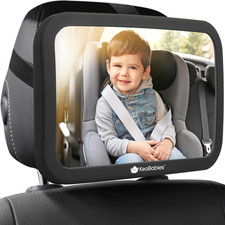Baby Car Seat Mirror - Wide Shatterproof Backseat Infant Car Mirror for Baby Rea