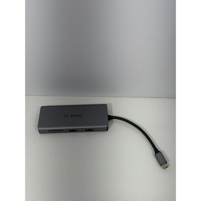 TOTU USB Type-C Hub Pro 11-in-1 Docking Station HDMI VGA Ethernet TT-HB002D Gray