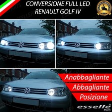 CONVERSIONE FARI FULL LED VW GOLF IV 4 6000K LED CANBUS XENON ALTA LUMINOSITA'